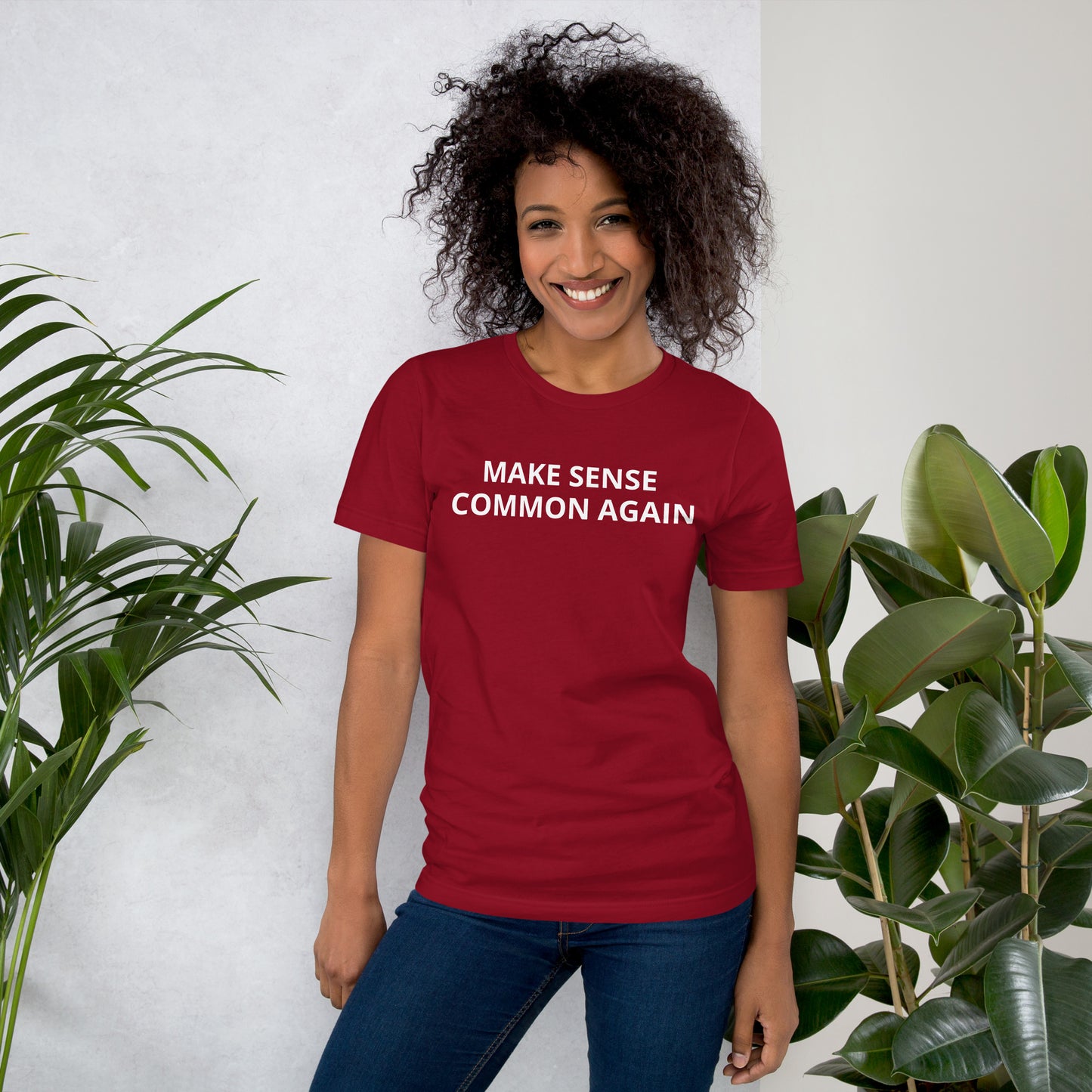 MAKE SENSE COMMON AGAIN Unisex t-shirt