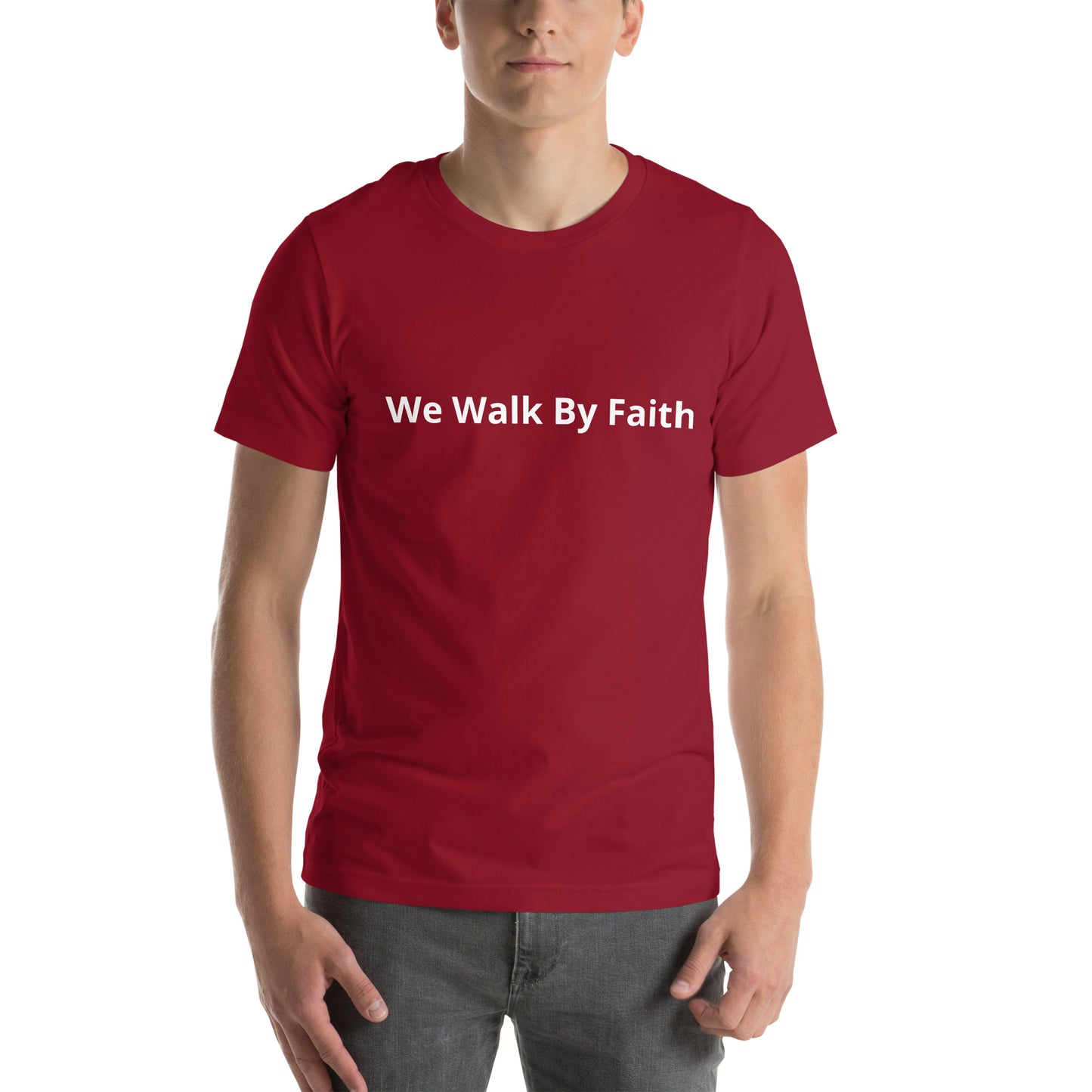 We Walk By Faith Unisex t-shirt