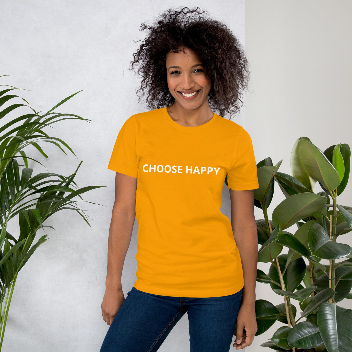 CHOOSE HAPPY Unisex t-shirt
