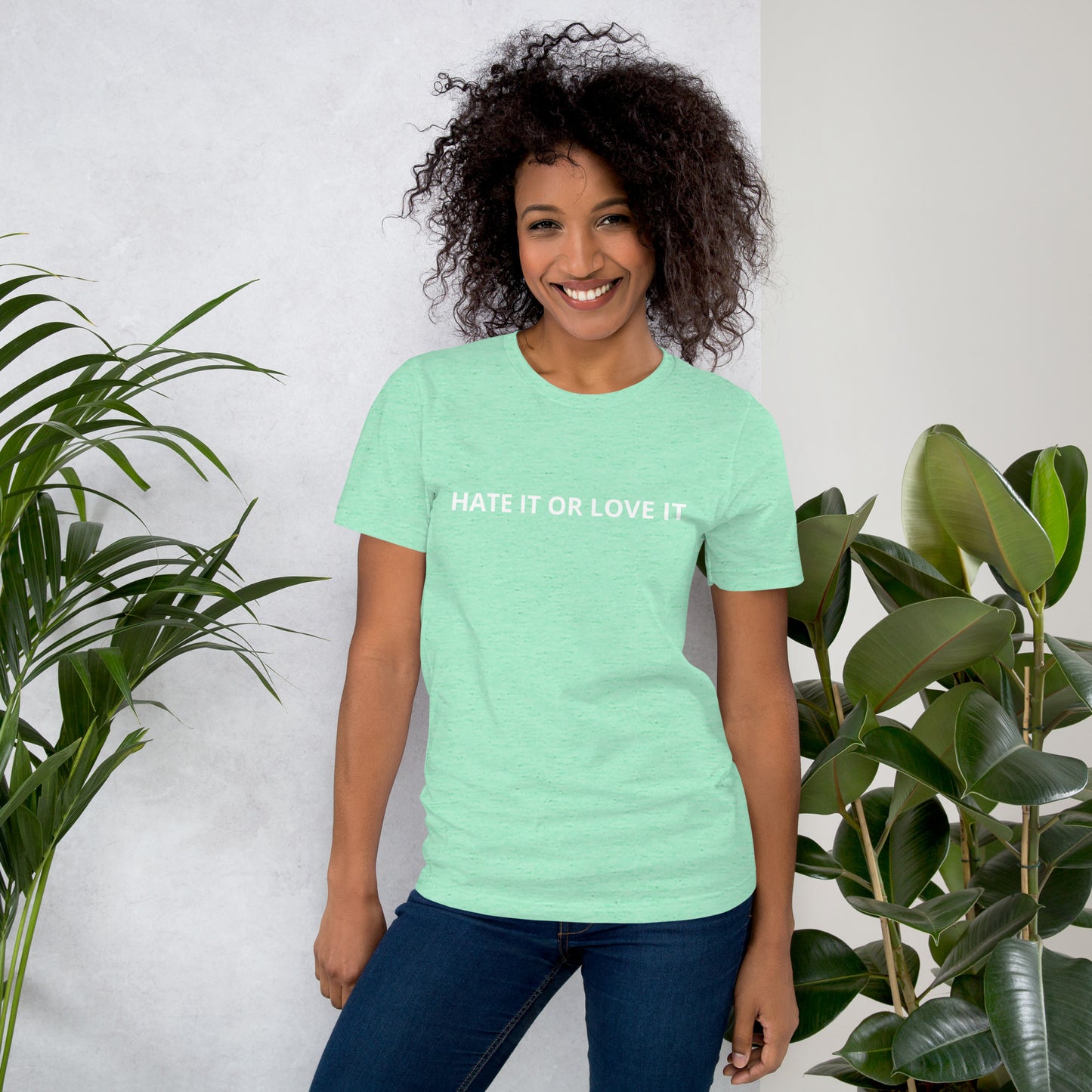 HATE IT OR LOVE IT Unisex t-shirt