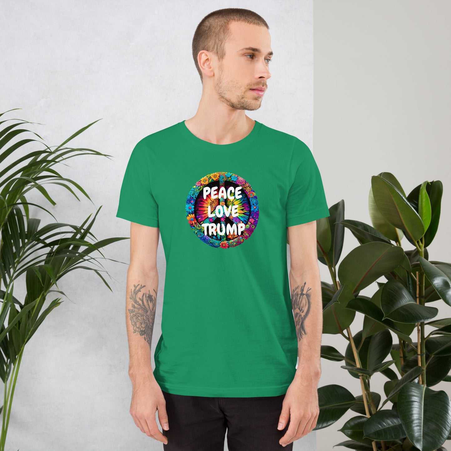 PEACE & LOVE TRUMP Unisex t-shirt