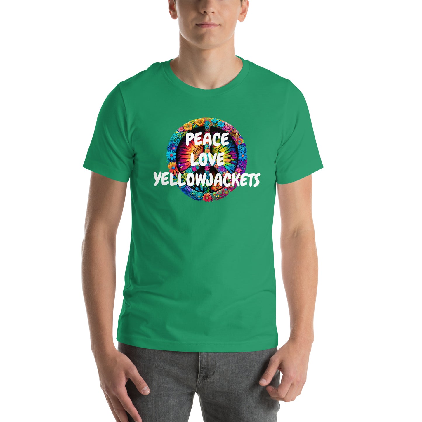 PEACE & LOVE YELLOWJACKETS Unisex t-shirt