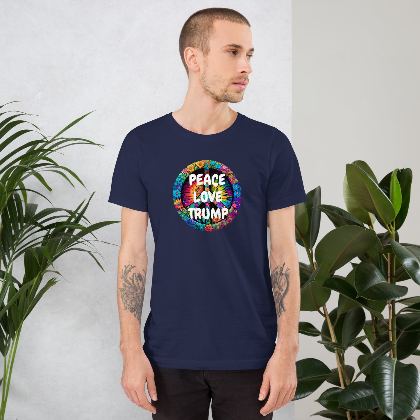 PEACE & LOVE TRUMP Unisex t-shirt