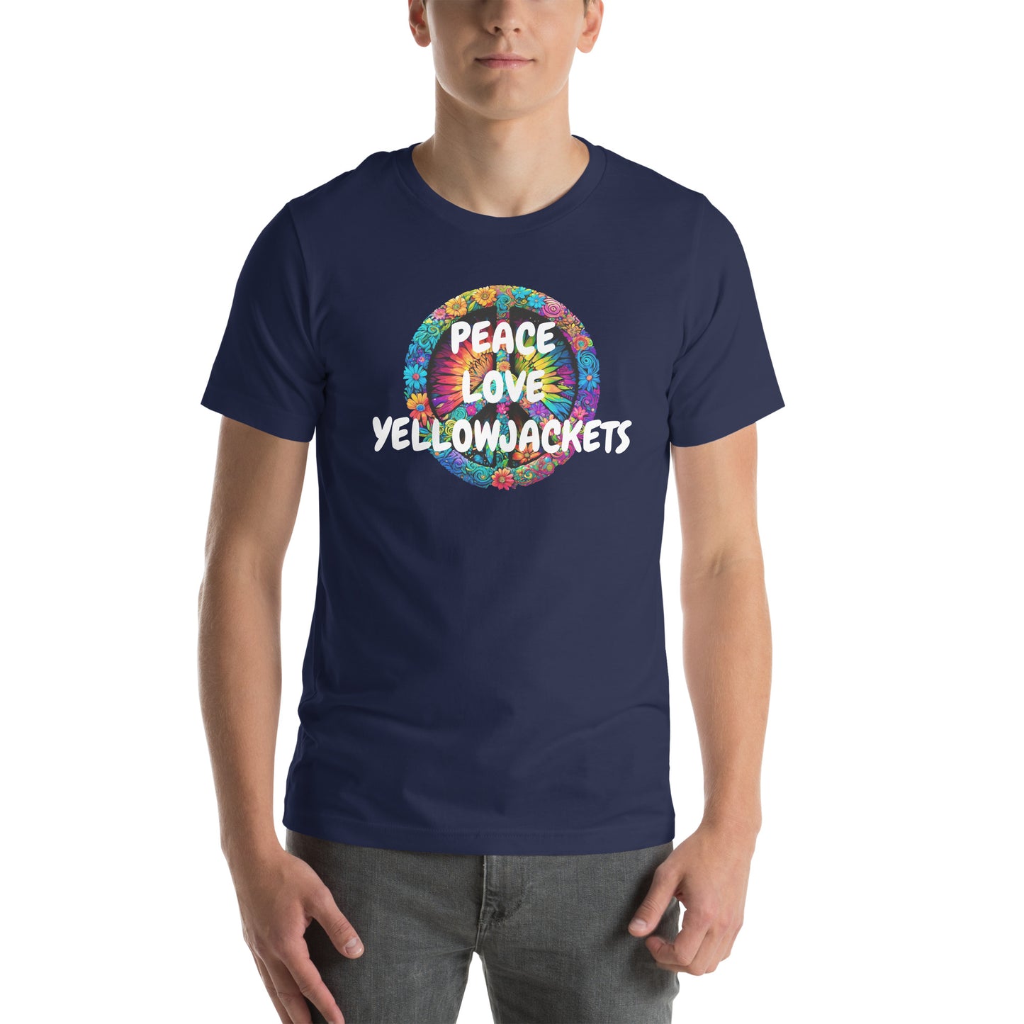 PEACE & LOVE YELLOWJACKETS Unisex t-shirt