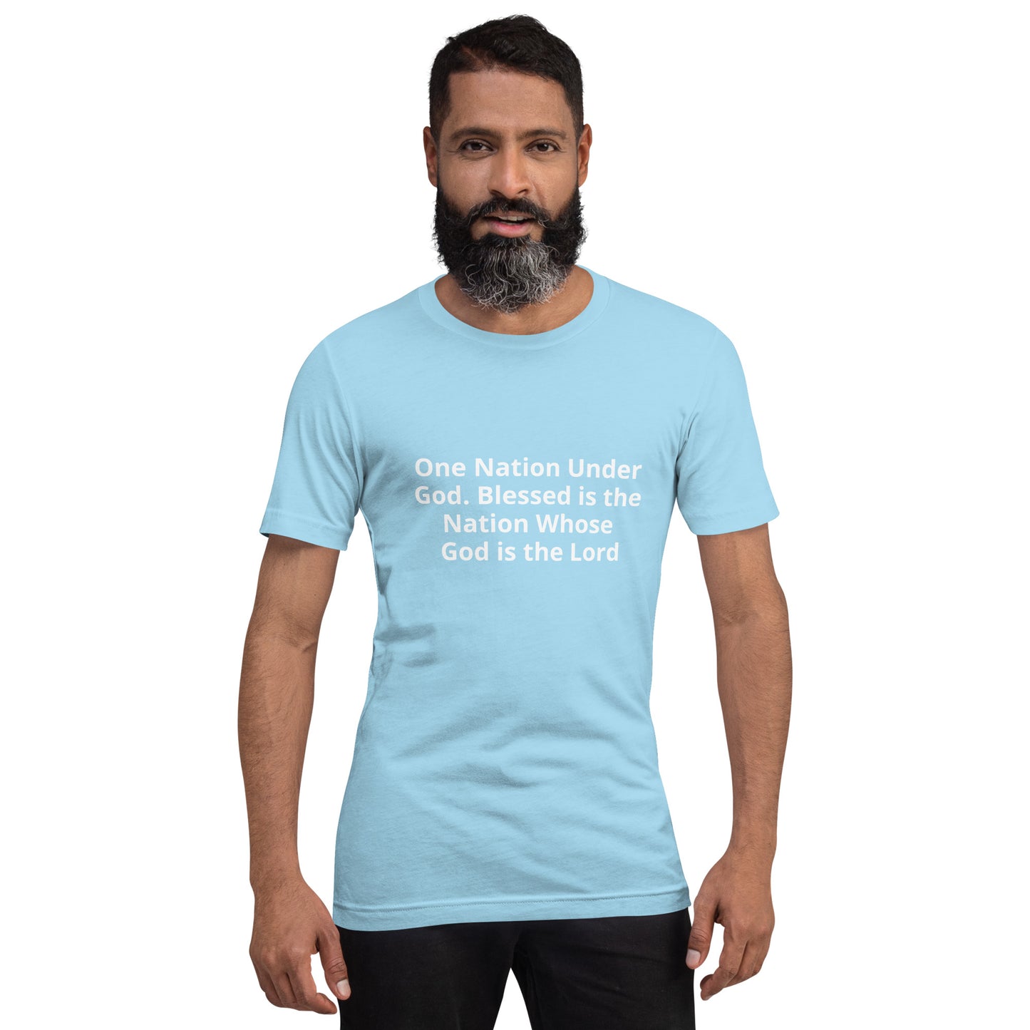 One Nation Under God. Blessed is the Nation Whose God is the Lord Unisex t-shirt