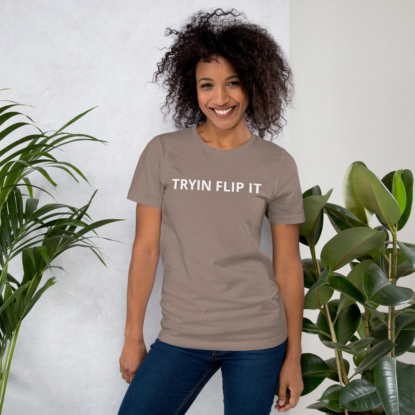 TRYIN FLIP IT Unisex t-shirt