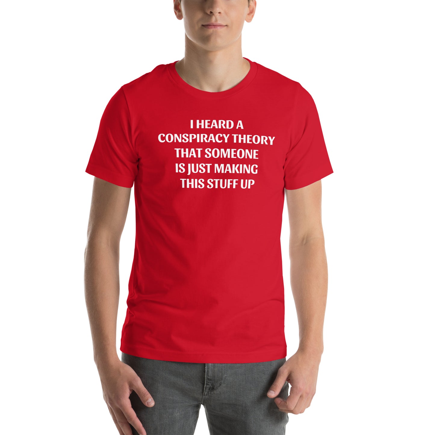 I HEARD A CONSPIRACY THEORY - Unisex t-shirt