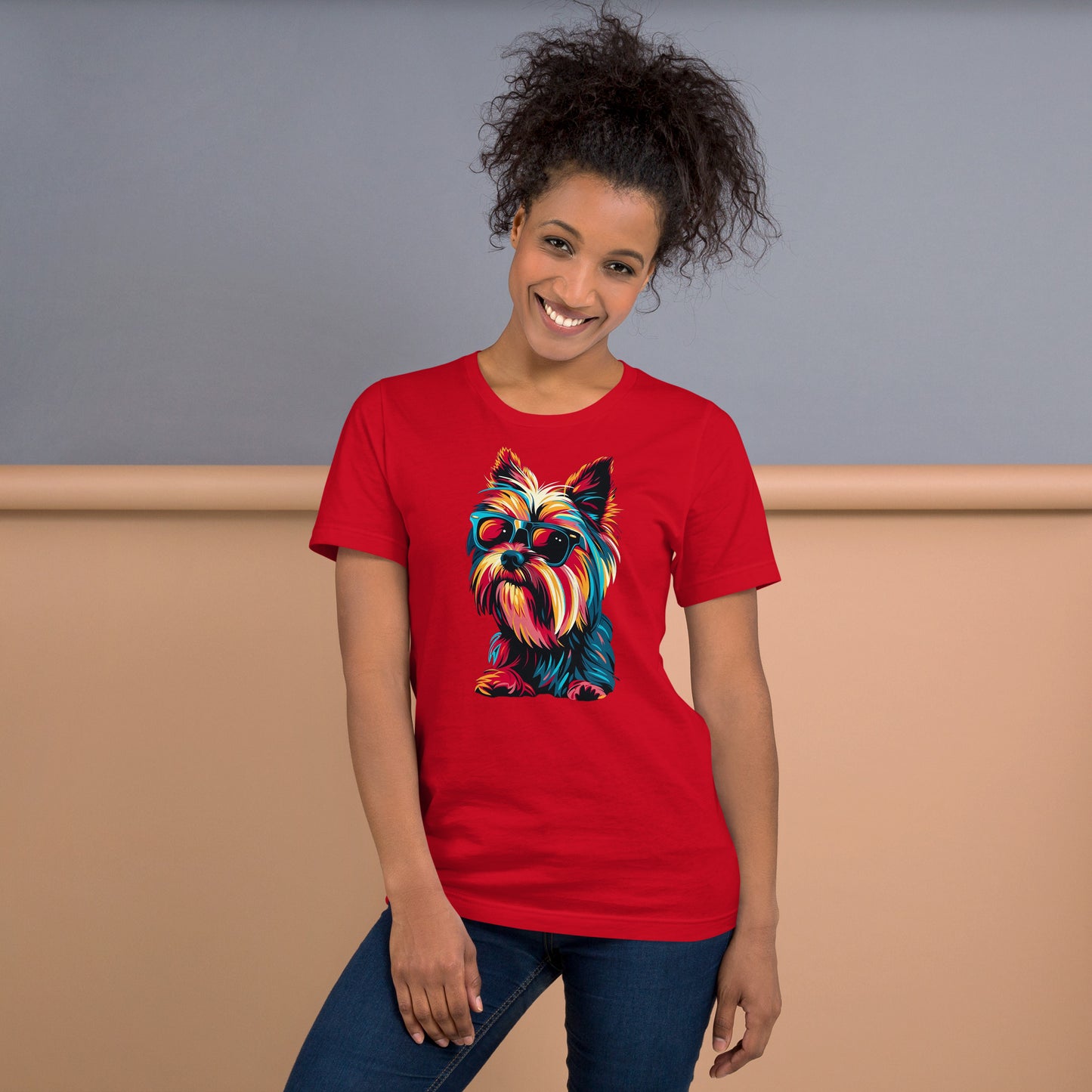 Yorkies Rule! Unisex t-shirt