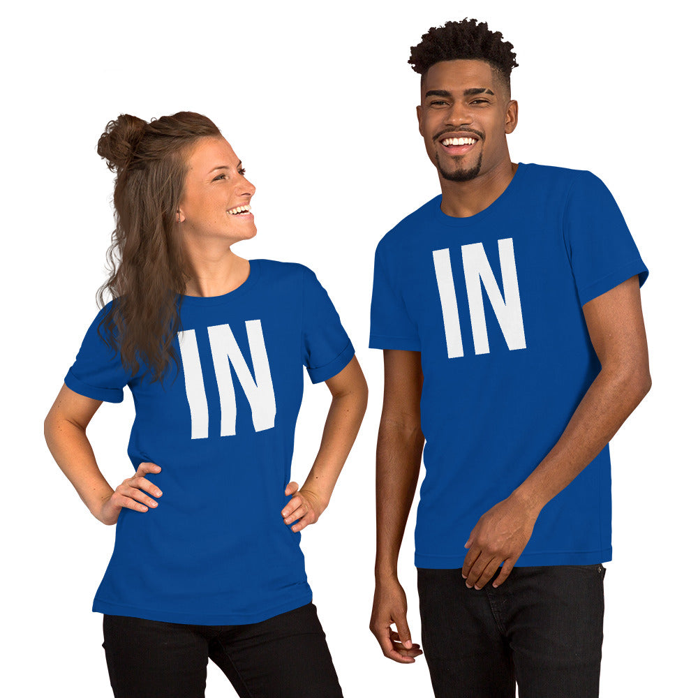 "IN" & "OUT" Unisex t-shirt
