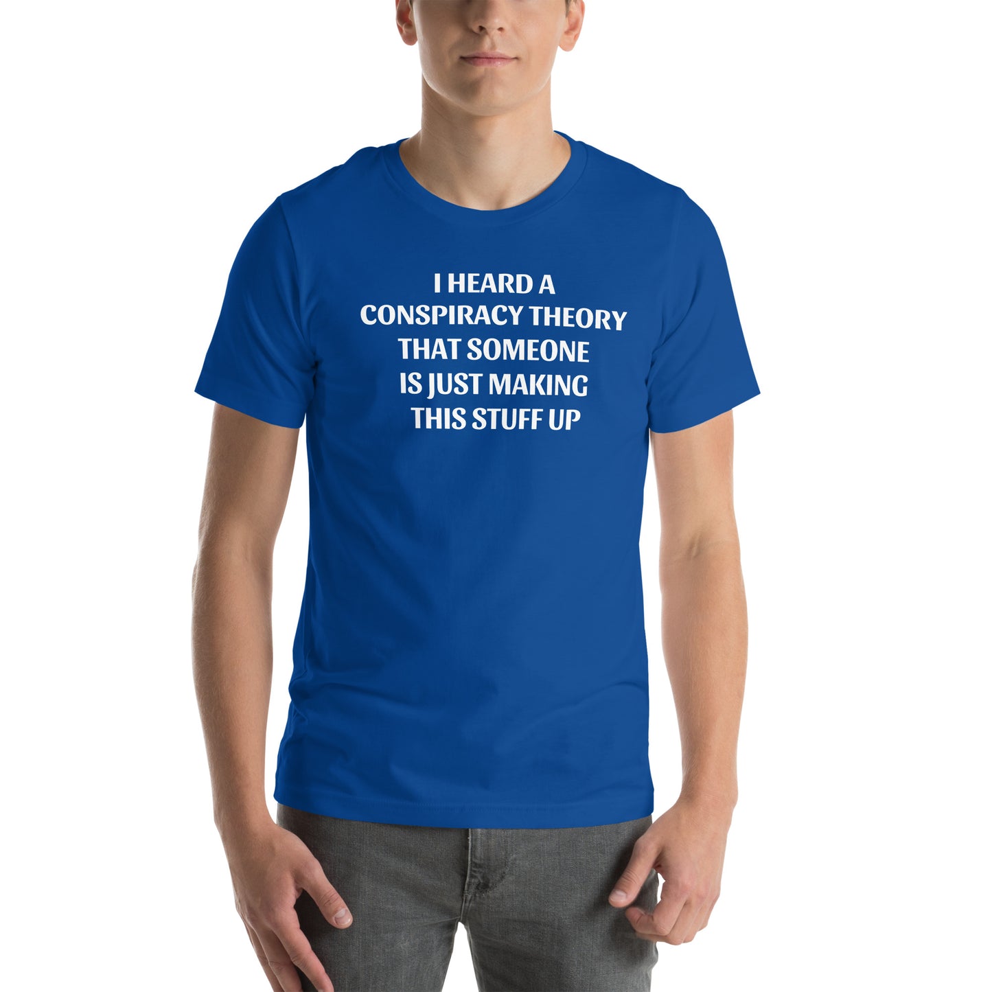 I HEARD A CONSPIRACY THEORY - Unisex t-shirt