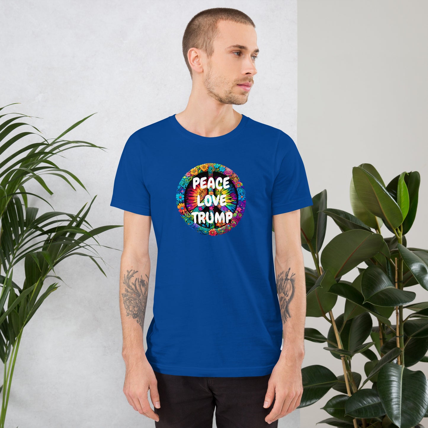 PEACE & LOVE TRUMP Unisex t-shirt