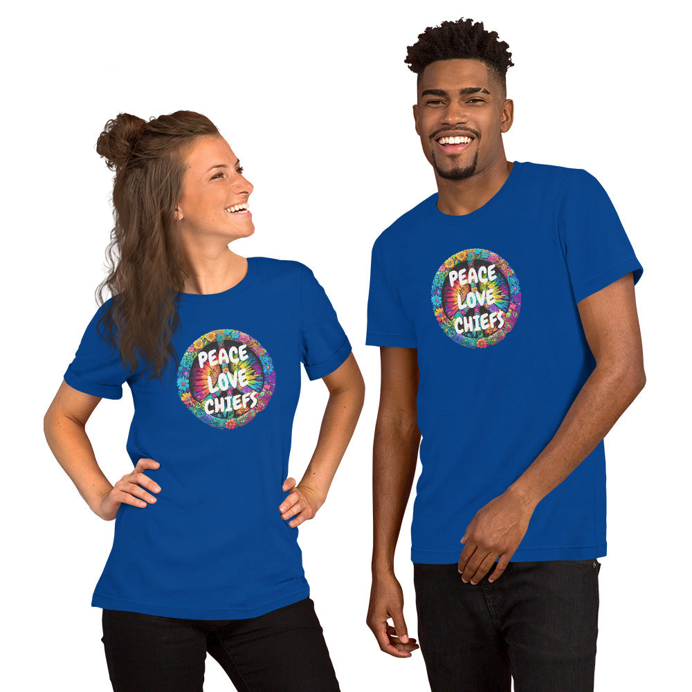 PEACE & LOVE CHIEFS Unisex t-shirt