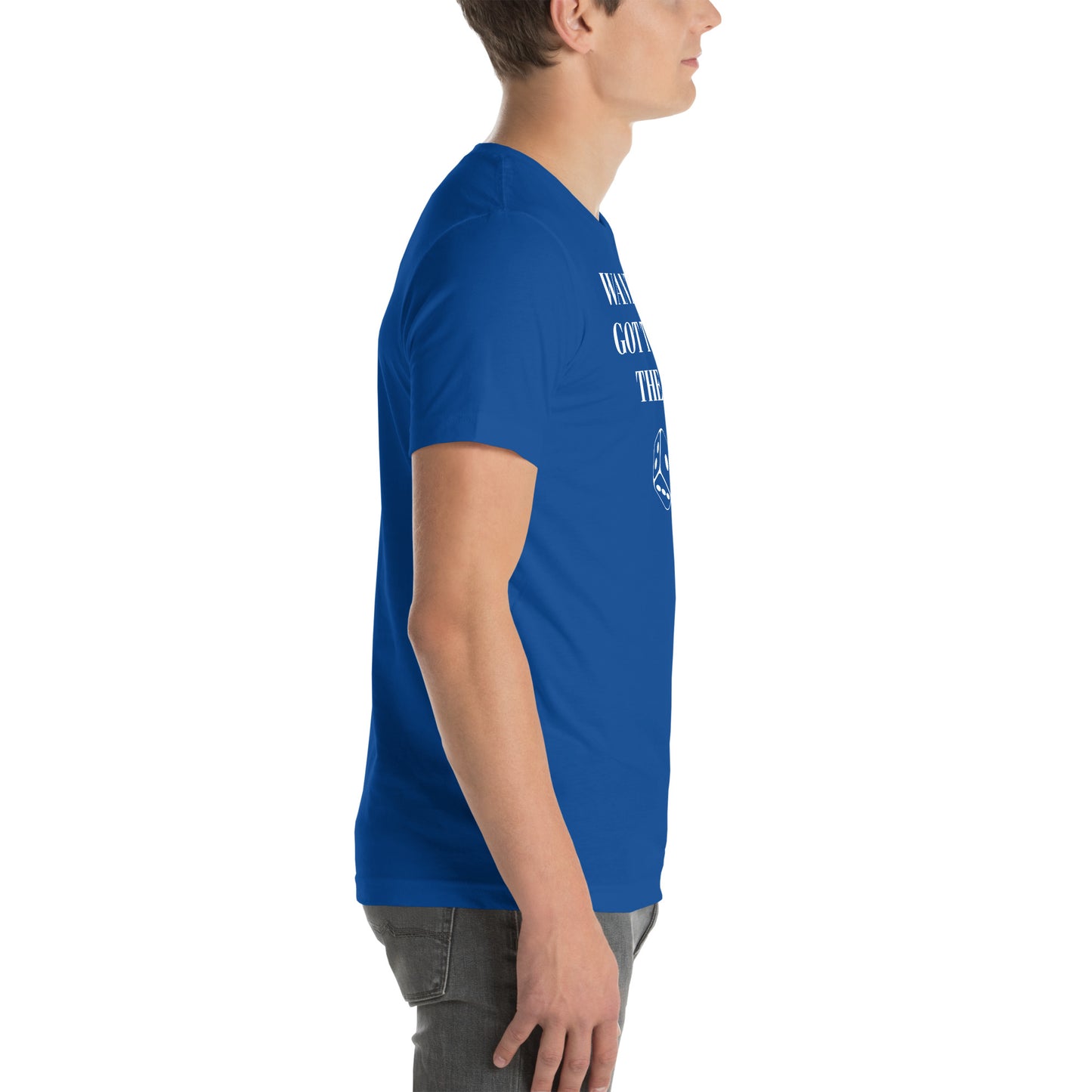 WANT A SLICE , GOT TO ROLL THE DICE - Unisex t-shirt