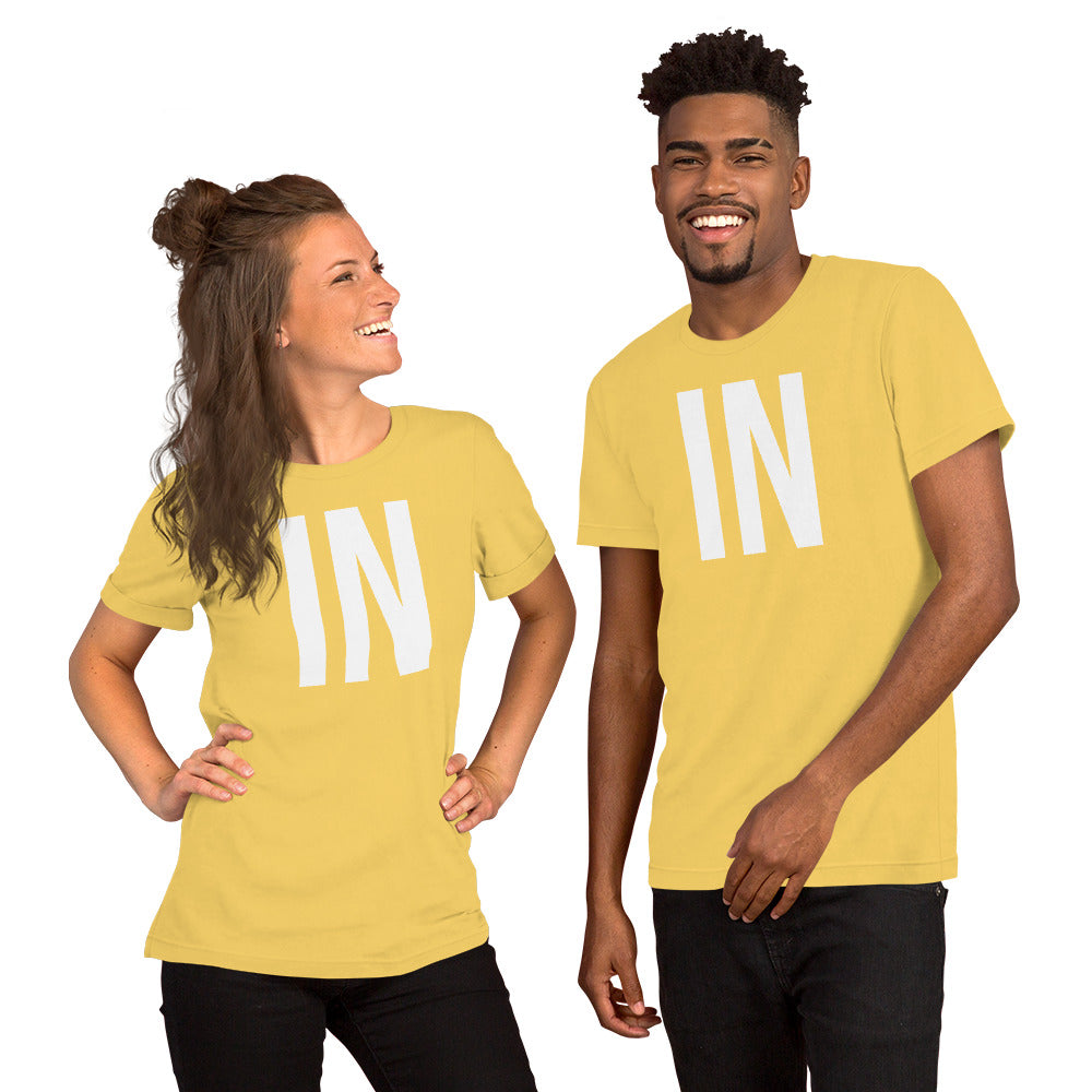 "IN" & "OUT" Unisex t-shirt