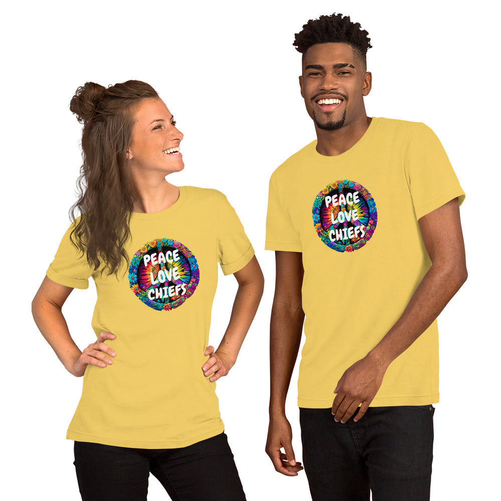 PEACE & LOVE CHIEFS Unisex t-shirt