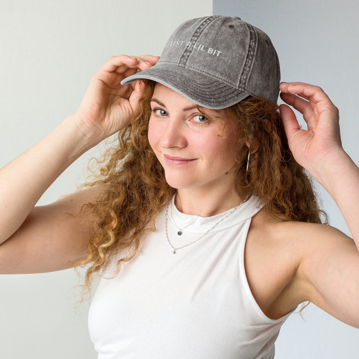 JUST A LIL BIT Vintage Cotton Twill Cap