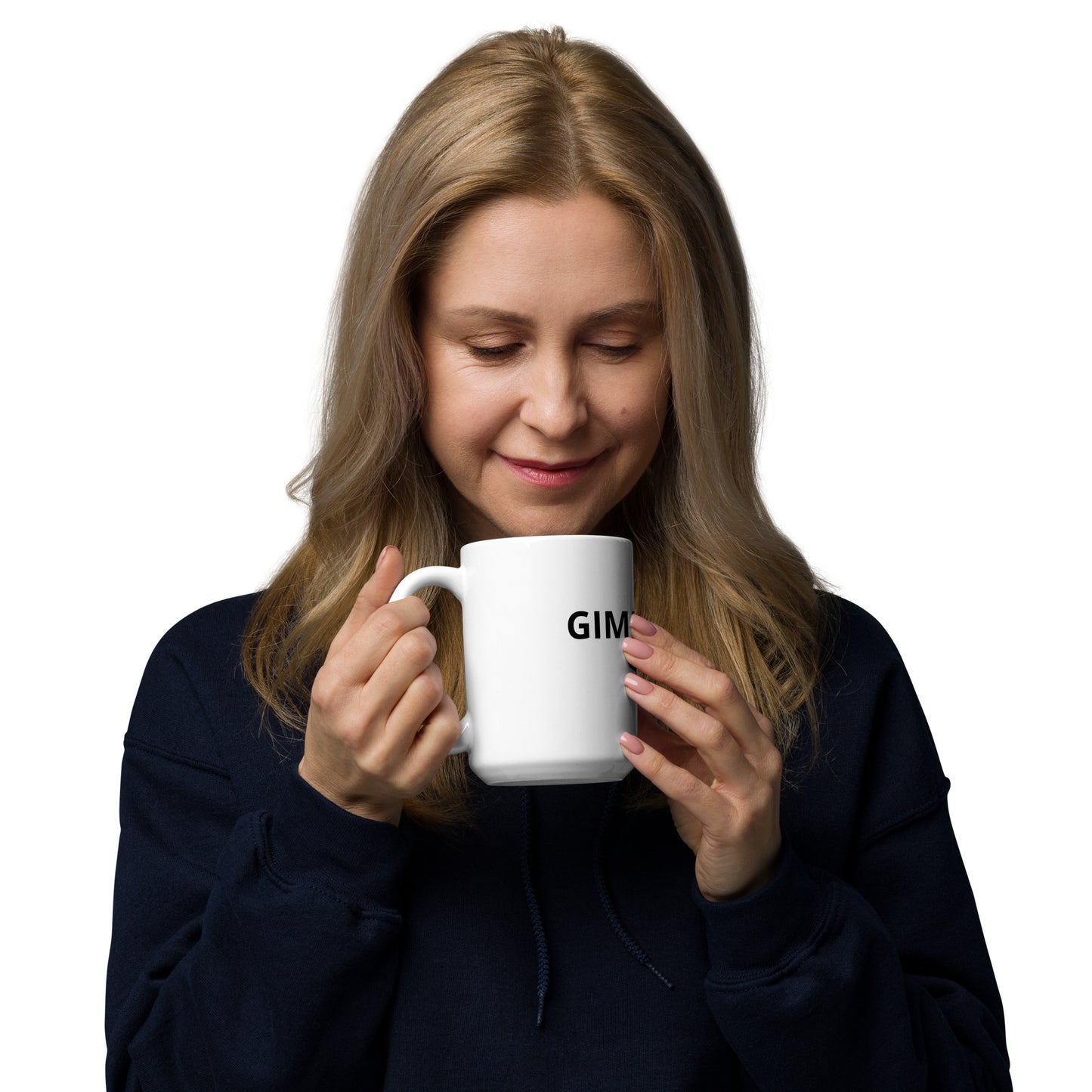 GIMME SOME SUGER White glossy mug