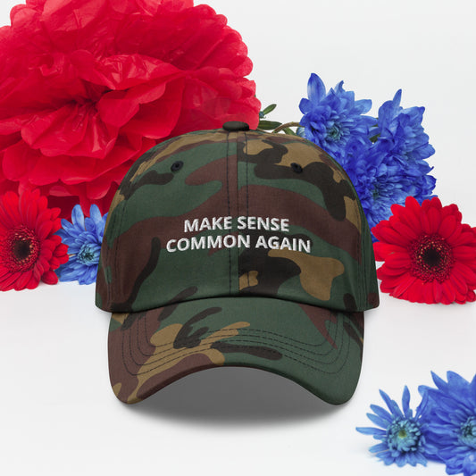 MAKE SENSE COMMON AGAIN hat