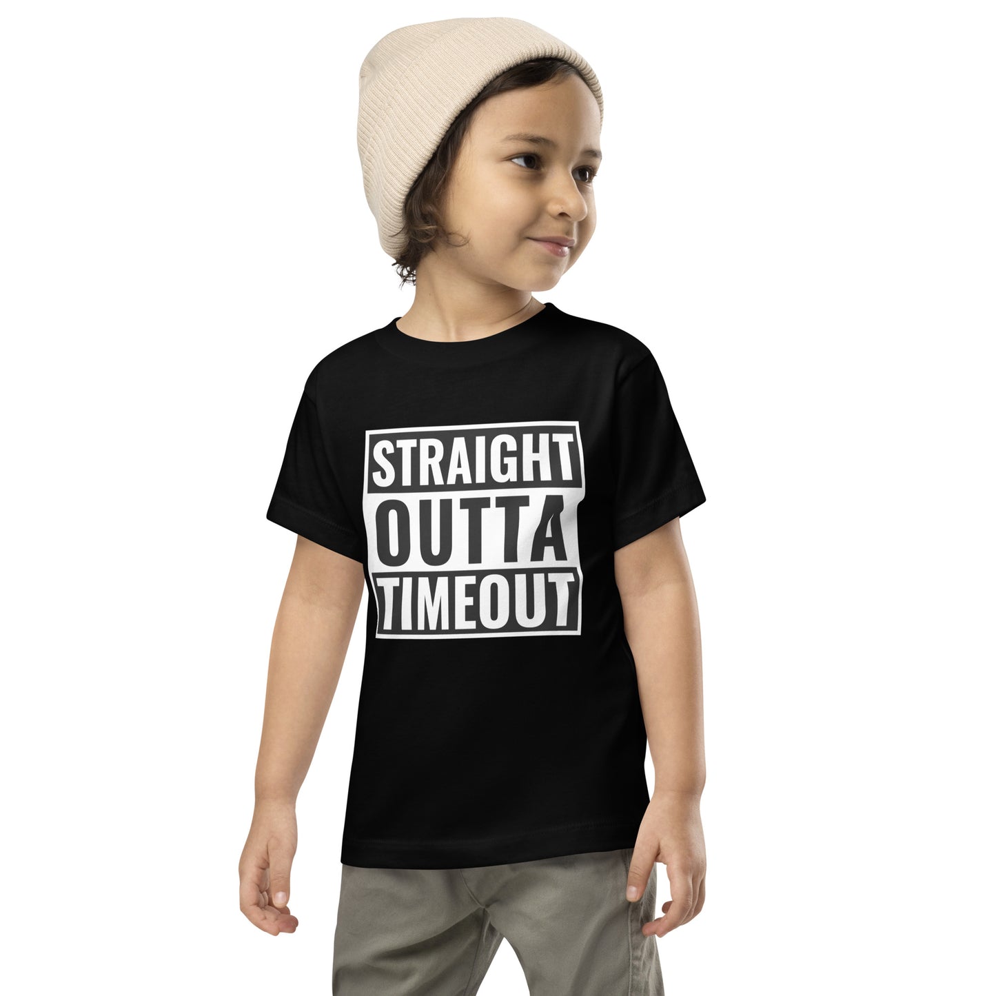 STRAIGHT OUTTA TIMEOUT Toddler Short Sleeve Tee