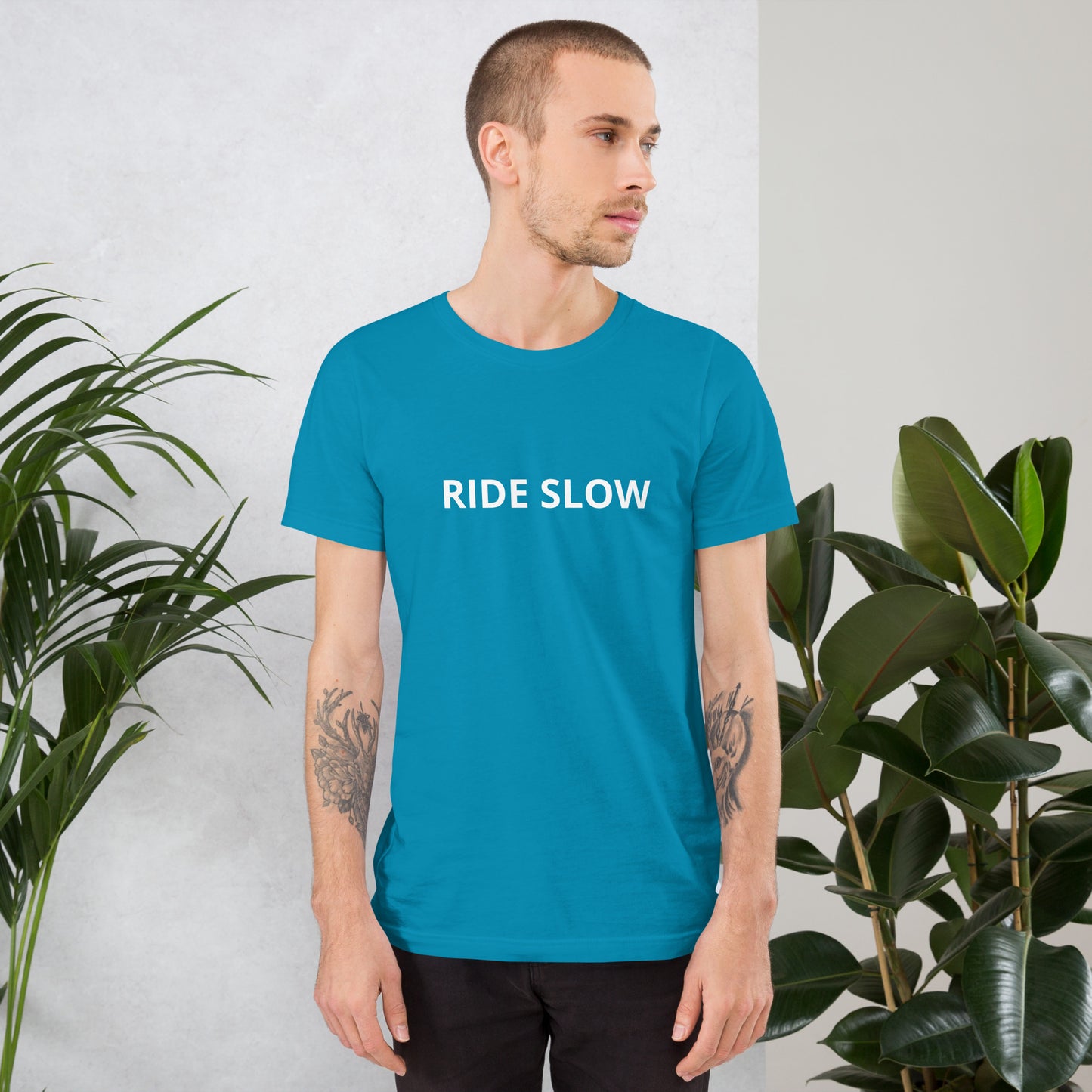 RIDE SLOW  Unisex t-shirt