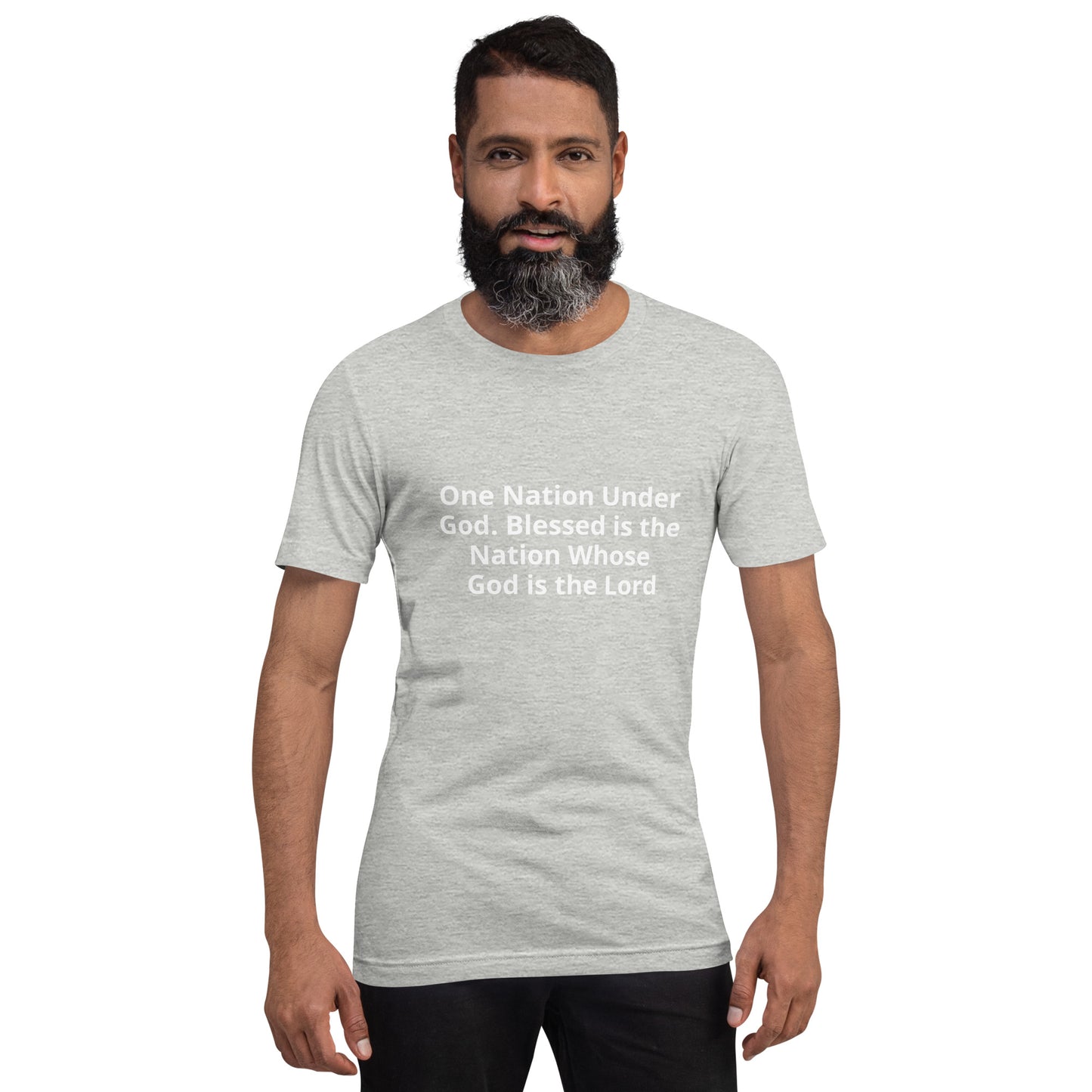 One Nation Under God. Blessed is the Nation Whose God is the Lord  Unisex t-shirt