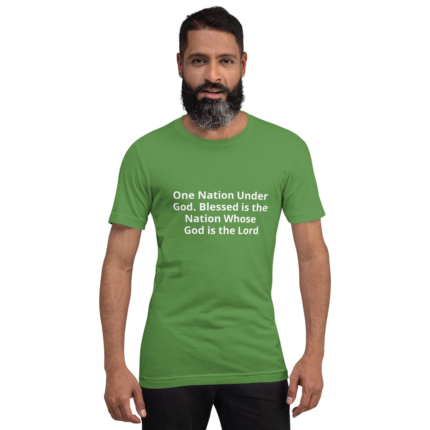 One Nation Under God. Blessed is the Nation Whose God is the Lord  Unisex t-shirt