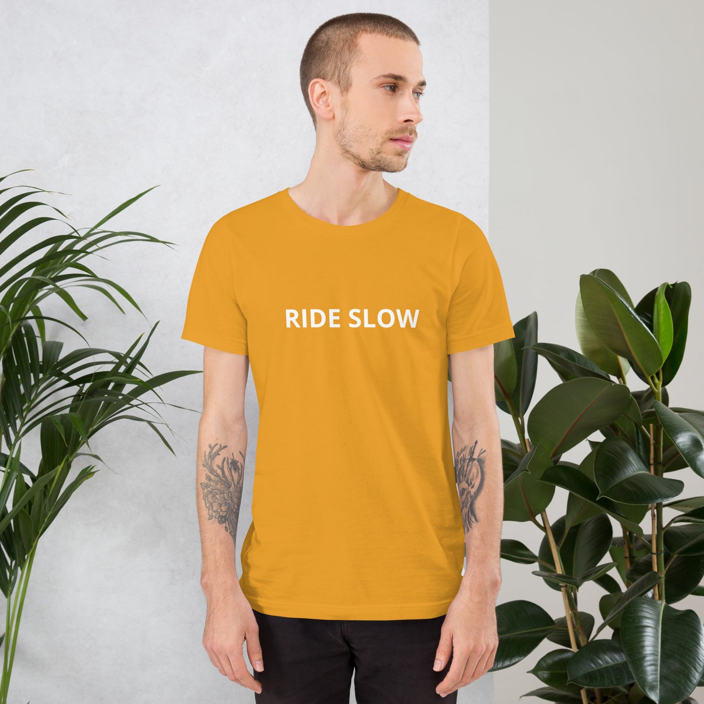 RIDE SLOW  Unisex t-shirt