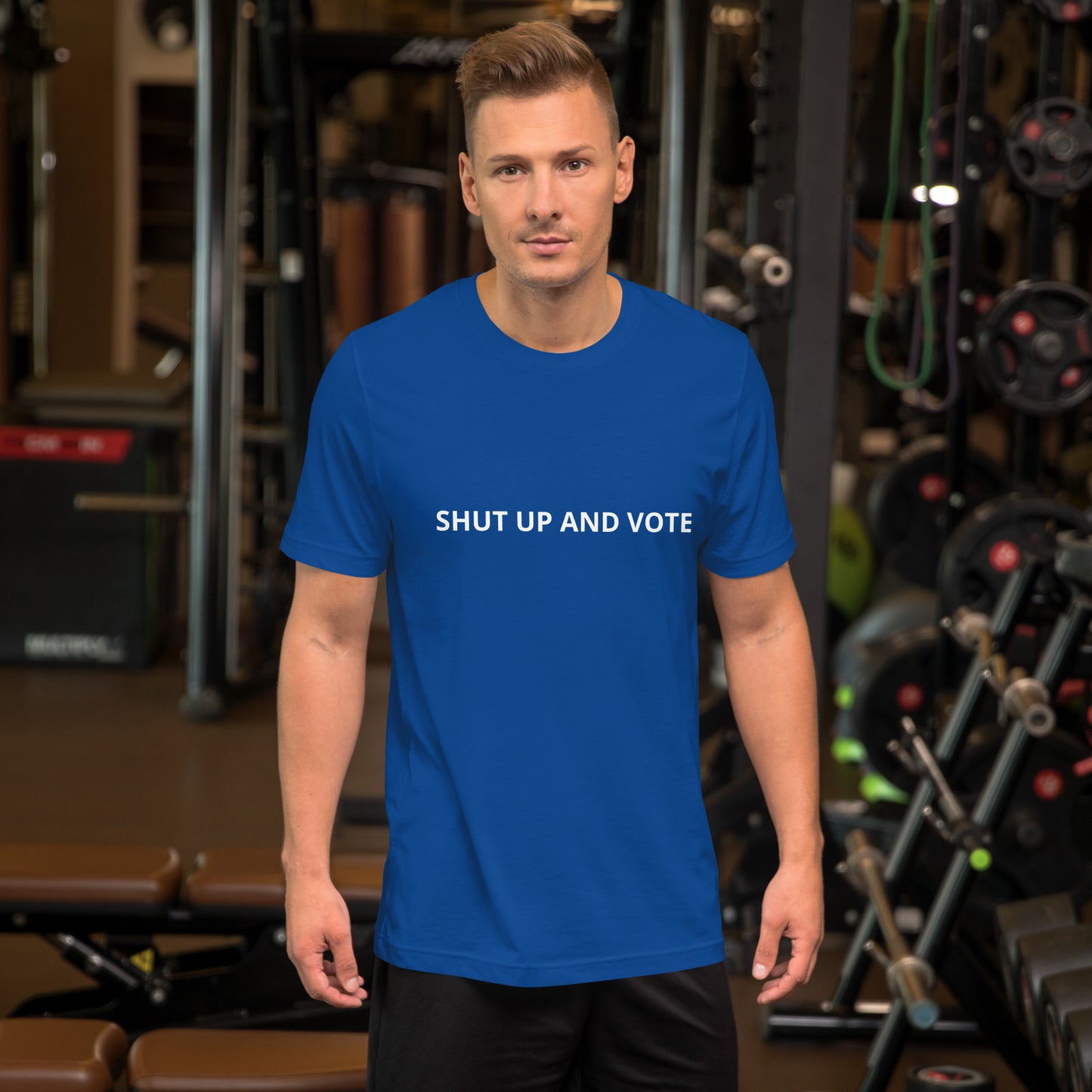 SHUT UP AND VOTE  Unisex t-shirt