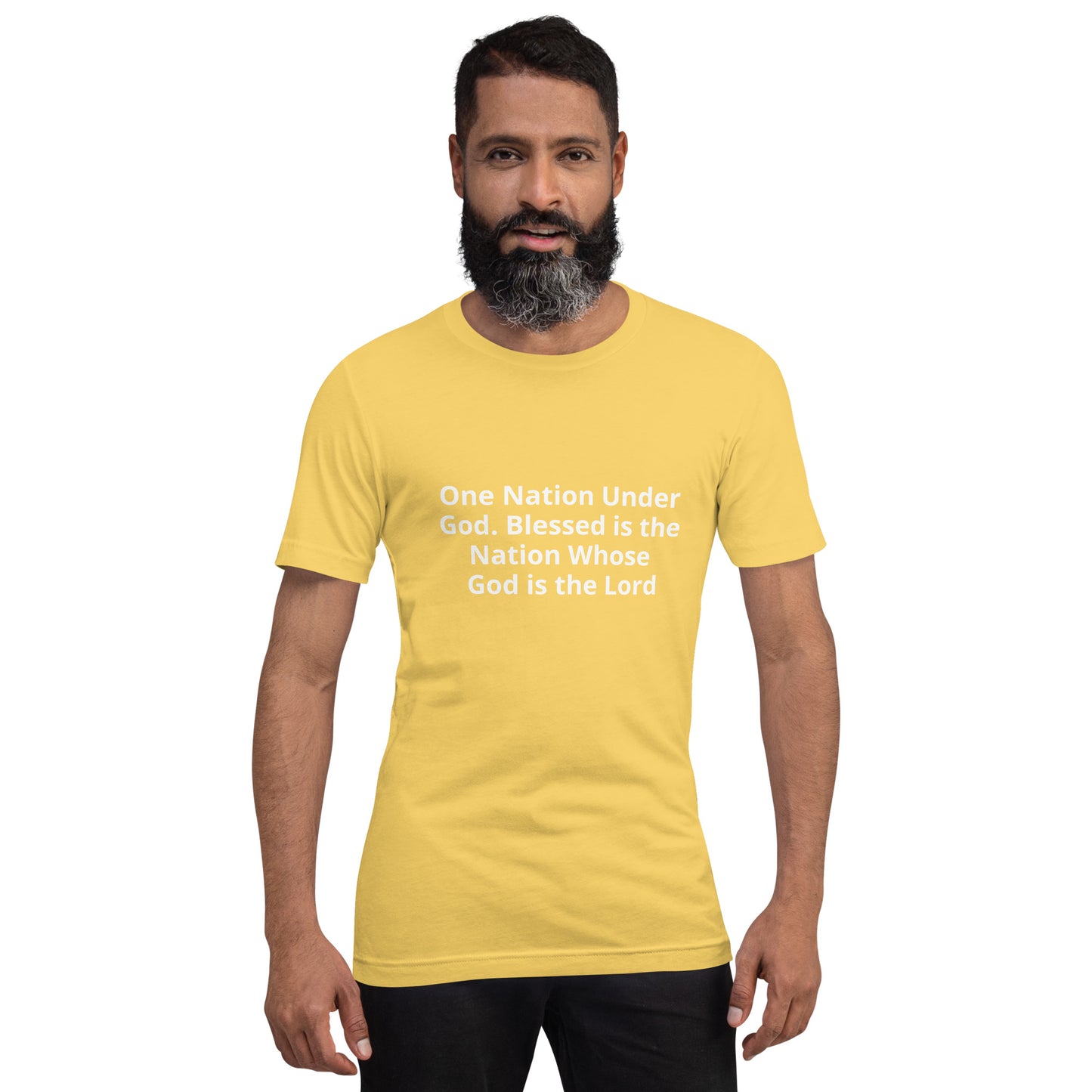 One Nation Under God. Blessed is the Nation Whose God is the Lord  Unisex t-shirt